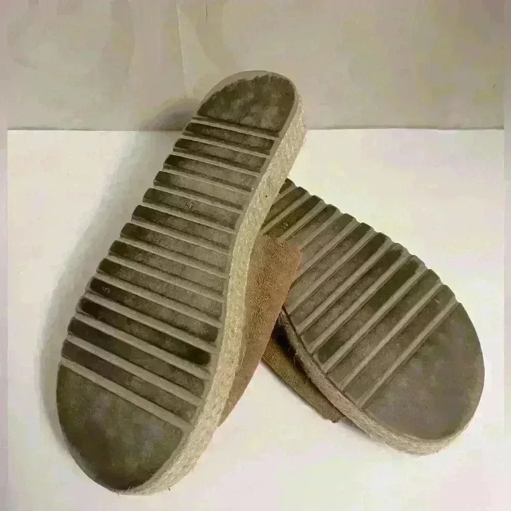 Coolway Tiri Espadrille Platform Suede Slip on Sandals Size 10